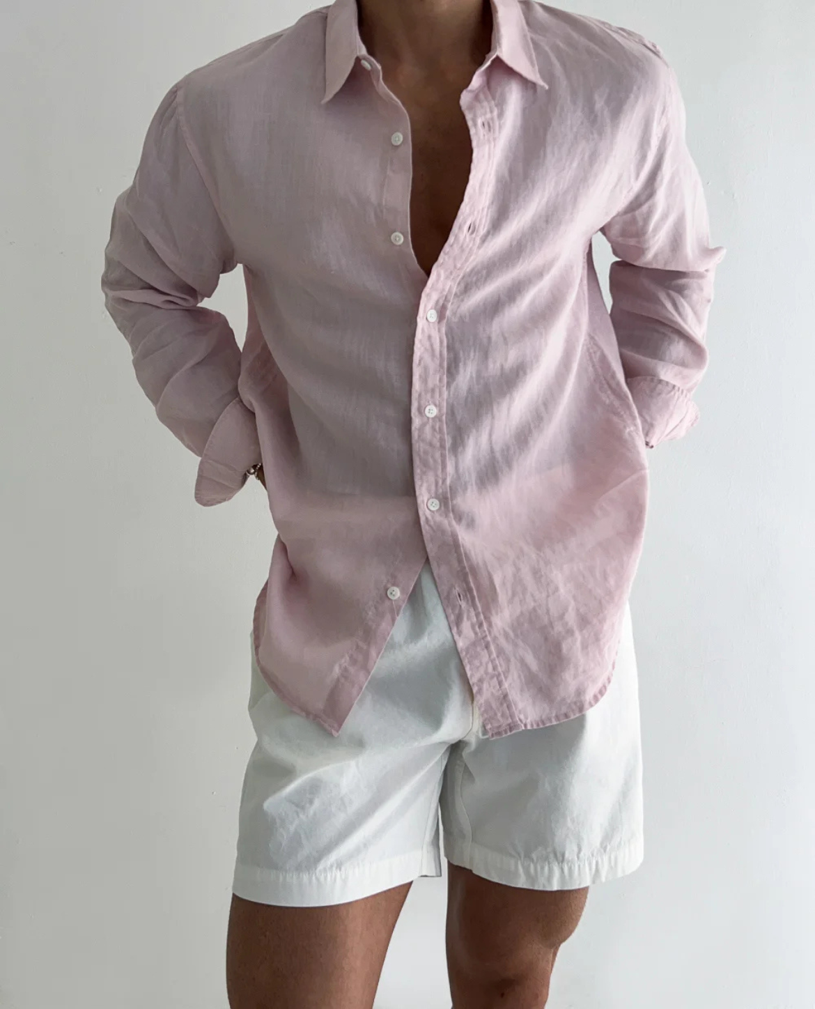 Sandy Men's Linen Shirt | Cotton-Linen Blend, Relaxed Fit
