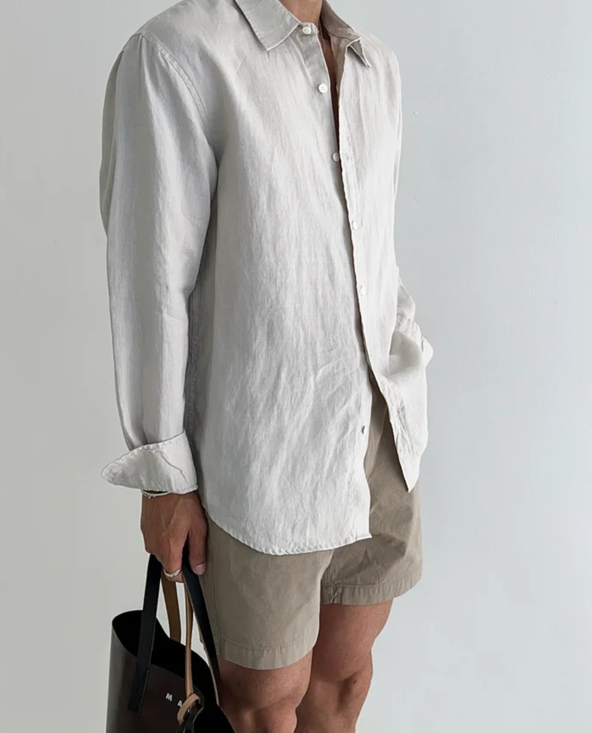 Sandy Men's Linen Shirt | Cotton-Linen Blend, Relaxed Fit