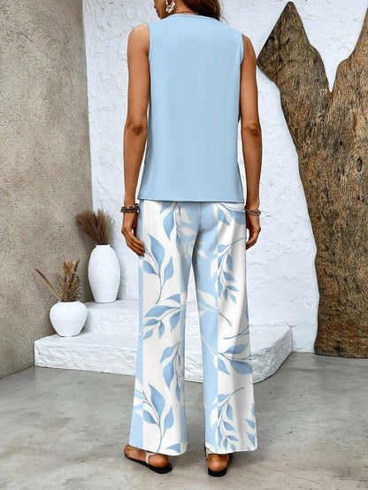 Zara Women's Set | Lightweight Sleeveless Top and Straight-Leg Pants 2